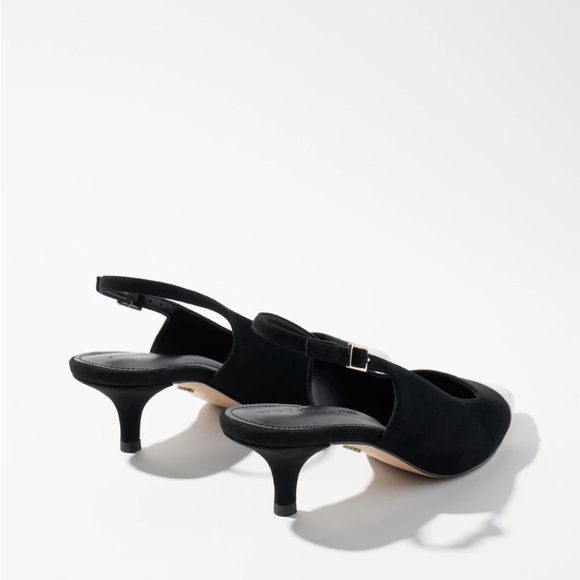 Black and White Slingback Heels - Picture 3 of 3